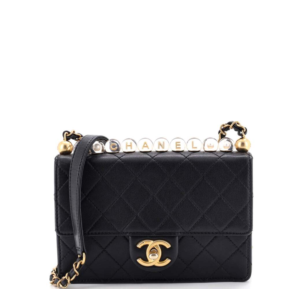 Chanel Chic Pearls Flap Bag Quilted #303903C41B